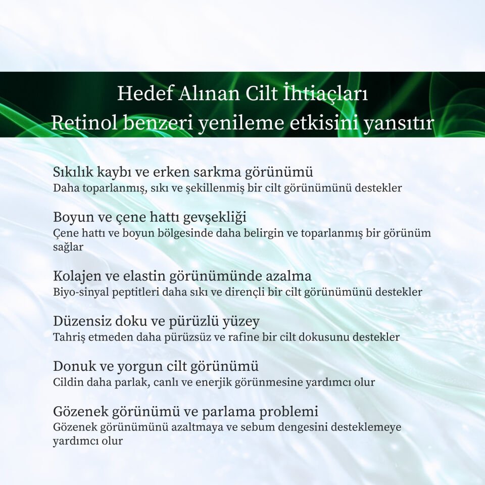 Skin Revitalizing Bio-Serum, CİLT CANLANDIRICI (RETINOL ALTERNATIVE) SERUM 30ML